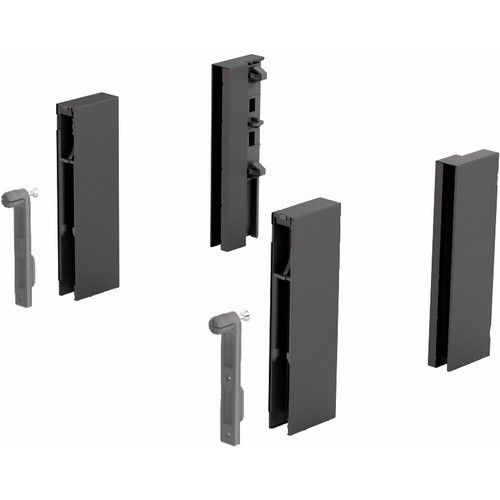 Adaptateurs DesignSide pour tiroir ArciTech-H124 mm-anthracite HETTICH
