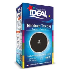 TEINTURE TEXTILE IDEAL NOIR POUR COTON - LIN - SOIE - VISCOSE