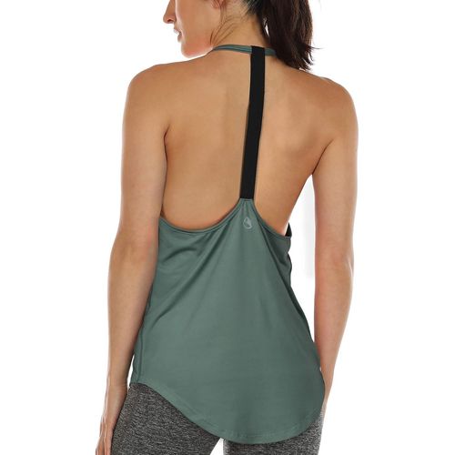 Slep-Lot De 2 Débardeurs De Sport Sans Manches Pour Femme ¿ Fitness Top Avec Dos En T, Yoga Gym Tank Top