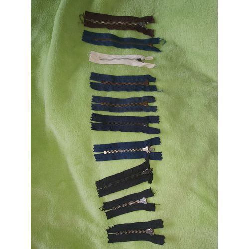 Lot Fermetures À Glissière Spécial Jeans