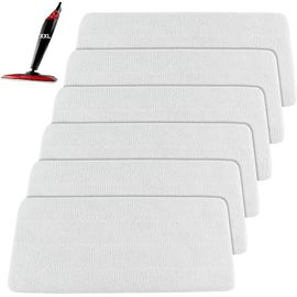 SUBZONAL-Housse de rechange pour nettoyeur vapeur Vileda XXL, couvercles de vadrouille de rechange pour recharge de vadrouille Vileda Steam PLUS XXL, lavable en blanc, 6 pièces