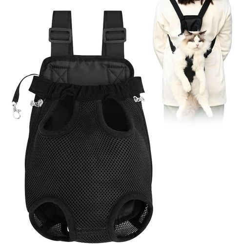 Jfkjg-Sac Transport Chat, Porte Chat Ventral, Sac À Dos De Transport Pour Chiens, Respirant, Réglable Sac À Dos, Pour Chiot De Petite Et Moyenne Taille