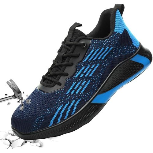 Kjakl-Chaussures De Sécurité Chaussures De Travail Hommes Femmes Respirantes Antidérapantes Embout En Acier Chaussures De Protection Pour Unisexe 36-46