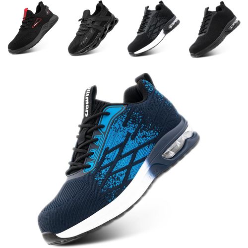 Kjakl-Chaussures De Sécurité Hommes Chaussures De Travail Femmes Embout En Acier Antidérapante Baskets De Secruite Respirantes Légère Eu 36-48