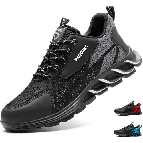 Kjakl-Chaussures De Sécurité Hommes Antidérapante Basket De Securite Femme Confortable Chaussures De Travail Avec Embout De Protection En Acier