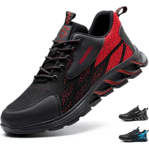 Kjakl-Chaussures De Sécurité Hommes Antidérapante Basket De Securite Femme Confortable Chaussures De Travail Avec Embout De Protection En Acier - 45