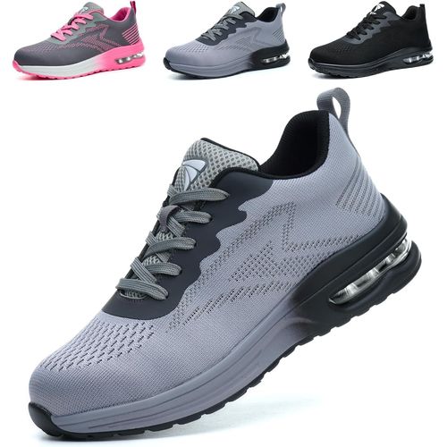 Kjakl-Chaussures De Sécurité Hommes Femmes Baskets De Secruite Légère Chaussure De Travail Confortable Respirantes Chaussure De Chantier Antidérapantes