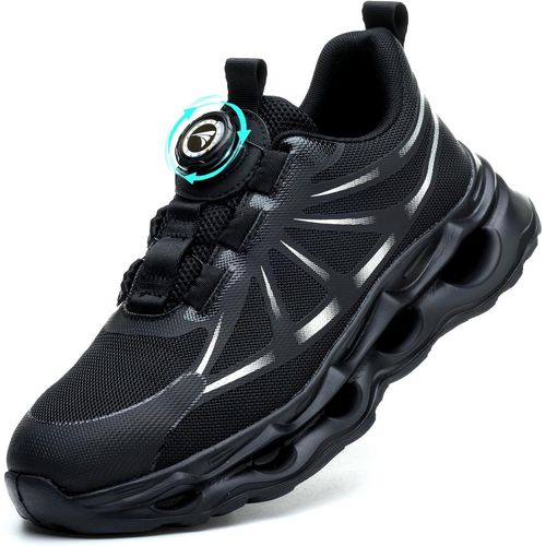 Kjakl-Chaussures De Sécurité Hommes Femmes Légère Baskets De Secruite Chaussures De Travail Embout En Acier Chaussure De Chantier Antidérapantes Respirantes