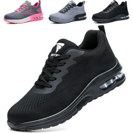 Kjakl-Chaussures De Sécurité Hommes Femmes Baskets De Secruite Légère Chaussure De Travail Confortable Respirantes Chaussure De Chantier Antidérapantes - 45