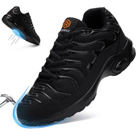 Kjakl-Chaussures De Sécurité Hommes Anti-Perforation Basket De Securite Légère Coussin D'air Comfort Chaussures De Travail Femme Embout Acier Baskets Chantiers Et Industrie - 47