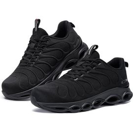 Kjakl-Chaussures De Sécurité Hommes Mode Amorti Chaussures De Travail Confort Légere Embout Acier Baskets De Sécurité Respirante - 38 1/2