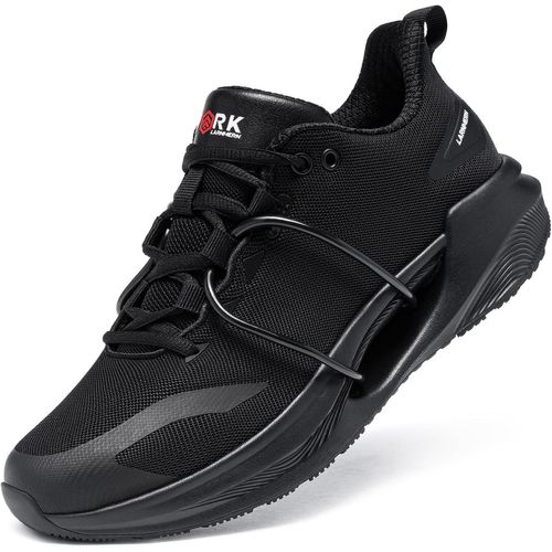 Kjakl-Chaussures De Sécurité Hommes Embout Acier Protection Antidérapante Léger Respirante Basket De Travail Taille 36-49eu
