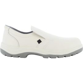 Kjakl-S2 Chaussures De Sécurité Hommes Avec Embout En Acier ¿ X0500 - Chaussure De Travail Antidérapante Femmes, Sabot De Sécurité En Cuir, Antibactérien, Résistant À L¿Eau, Blanc