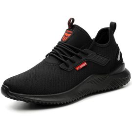 Kjakl-Chaussure De Securité Homme Femme Legere Baskets De Securite Chaussure De Travail Chaussure De Chantier Embout De Protection En Acier Respirantes Antidérapant