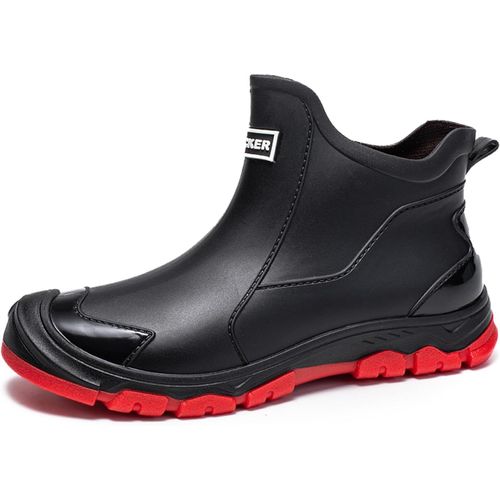 Kjakl-Bottes Caoutchouc Homme Bottes De Pluie Femme Imperméables À L'eau Antidérapantes Chaussures De Travail Homme Bottes Jardin Élégant Et Confortable Lumière Doux 38-46eu