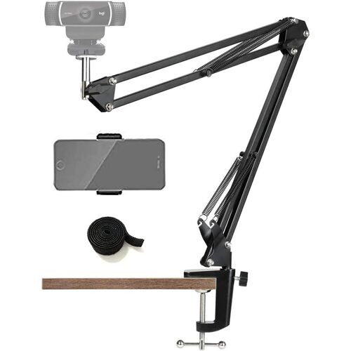 Support de téléphone portable pour webcam Logitech C920 C930 C922 C615 et autres appareils avec filetage 1/4