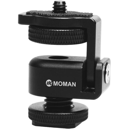 Hot Shoe Adapter, Support de Moniteur Appareil Photo tête Sphérique 1/4"" Compatible avec Filed Monitor,Trépied Photographie de Projecteur (1 Pièces),Cold-Shoe-Mount-Adapter-Camera