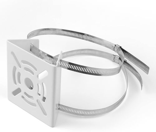 Support de Mât pour Caméra - Double Fixation Réglable et Structure Renforcée