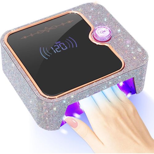 Senior-Lampe Uv Pour Les Ongles, Lampe À Ongles Uv Rechargeable, Séchage Rapide Des Ongles Durcissement Lampe, Gel Vernis À Ongles Lampe Uv, 0-120s À Tout Moment, Pour Salon Et Maison[L129] 