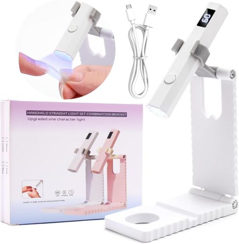 Mini Lampe Uv Ongles Gel ¿Séchage Sécurisé¿Portable Machine Uv Led Pour Ongles Rechargeable Séchage Flash Rapide, Lampe Uv Ongles Semi Permanent À Sécher Vernis Gel, Diy Salon/Voyage, Blanc 