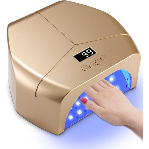 Lampe Uv Ongles Gel 298w, Lampe Uv Ongles Semi Permanent Avec 72 Perles De Lampe, Lampe Led Ongle Avec Plaque De Base Magnétique Amovible, Capteur Automatique Pour Tous Les Gels 