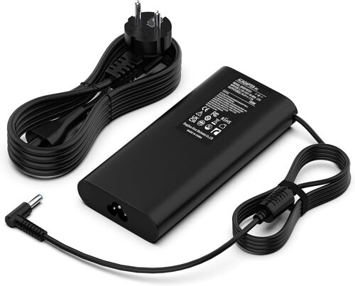 19.5V 7.7A 150W Chargeur Ordinateur Portable Compatible avec HP Omen 15 17 Pavilion Gaming 15 17 ZBook Studio 15 G3 G4 G5 G6/Elitebook 1050 G1 Séries L32661-001 TPN-CA11 TPN-DA09 Adaptateur