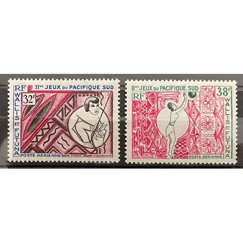 Lot De 2 Timbres Neufs** Poste Aérienne Wallis Et Futuna 1966 Y&T 29 / 30