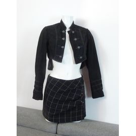 Veste Courte Noir Officier Avec 8 Boutons- Promod