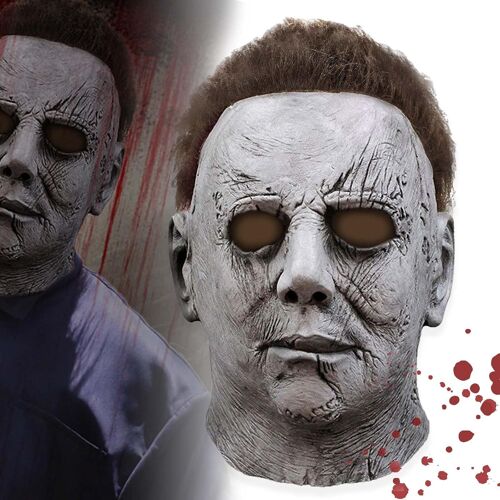Masques Michael Myers En Latex Pour Adultes Et Enfants-Masque De Cosplay Avec Cheveux Pour Halloween-Tue-Costume Effrayant-Accessoires De Fête À Thème-1978,2022