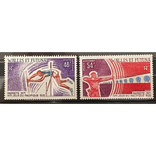 Lot De 2 Timbres Neufs* Poste Aérienne Wallis Et Futuna 1971 Y&T 39 À 40