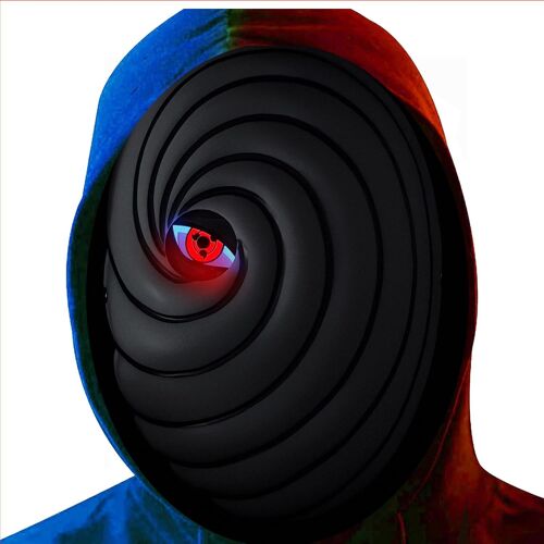 Led Uchihaas Masque Halloween Obitoos,Masque Horreur Universel Halloween Pour Adultes Hommes Femmes,3 Effets De Lumière,Carnaval,Mascarade,Cosplay,A2.[J217]
