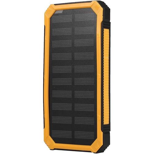 Chargeur Solaire Power Bank,20000mah Chargement Rapide Double Usb Kit De Bricolage Pour Banc D'alimentation Solaire Mobile Pour Le Voyage Camping Activités De Plein Air Matériel De Survie(Jaune)