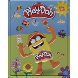 Play-Doh, Mes Premières Créations - Coffret Métal Avec 3 Pots De Pâte À Modeler Play-Doh + Livret Création