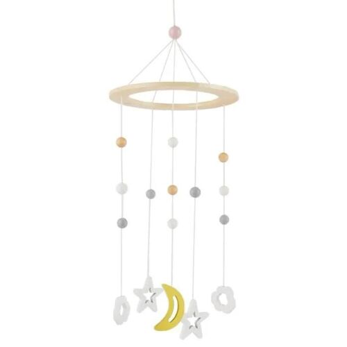 Bieco Baby Mobile Ø Ca. 15 Cm | Edition Kosmos En Bois Mobile Bébé Fille Mobile Bébé Garçon Jouets Pour Le Lit De Bébé Mobile Bébé