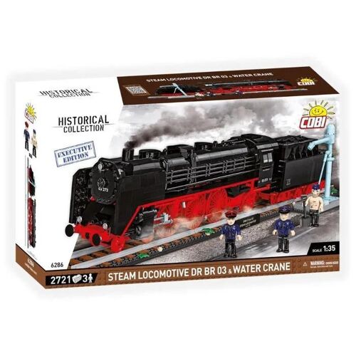 Jeu de construction - COBI - Locomotive à vapeur DR BR 03 - 2721 pièces - Édition Executive - Rouge et noir