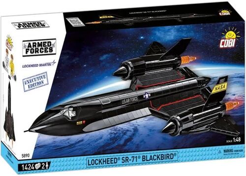 Jeu de Construction- COBI 5890 - LOCKHEED SR-71 BLACKBIRD Executive Edition - Noir