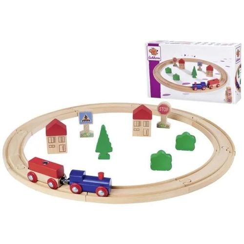 Jouet de train en bois - EICHHORN - Eichhorn rail, cercle, 20 pcs - Mixte - Intérieur - A partir de 3 ans