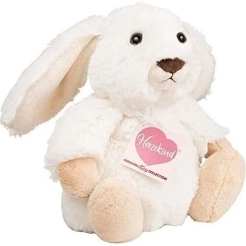 Teddy Hermann Peluche Lapin Poppi 938569 Blanc 15 cm