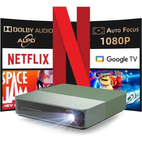 Netflix Certified Formovie S5 Laser Projector, Tech ALPD, Google TV, Mini Portable Outdoor, Type-C for External Battery, Smart 108