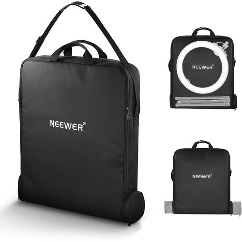 Neewer RU-009 Sac de Transport Extensible avec Sac de Rangement séparé Extensible pour trépied Pliable de 78 cm, Sac de Protection en Nylon léger de 60 x 58 cm pour Anneau Lumineux avec Support