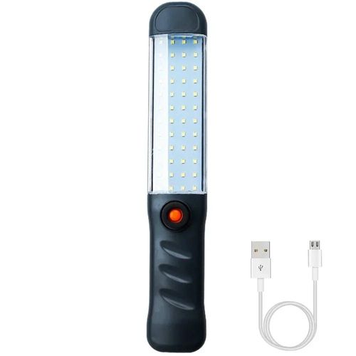 Lampe De Travail Led Cob Puissante,Lampe Mécanique De Garage De Voiture,Lampe De Poche Rechargeable Par Usb,Torche Magnétique,Lumière D'Urgence,Voyant D'Avertissement.G76-A.