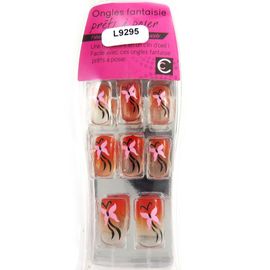 Planche De Faux-Ongles 'scarlett' Rouge Rouge