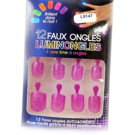 Planche De Faux-Ongles 'luminongles' Rose Violet Rose