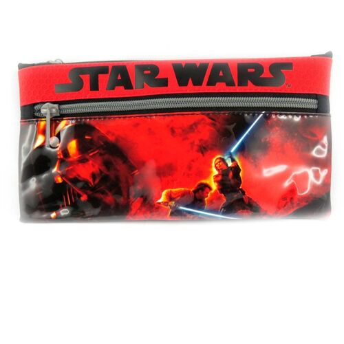Trousse plate 'Star Wars' rouge noir