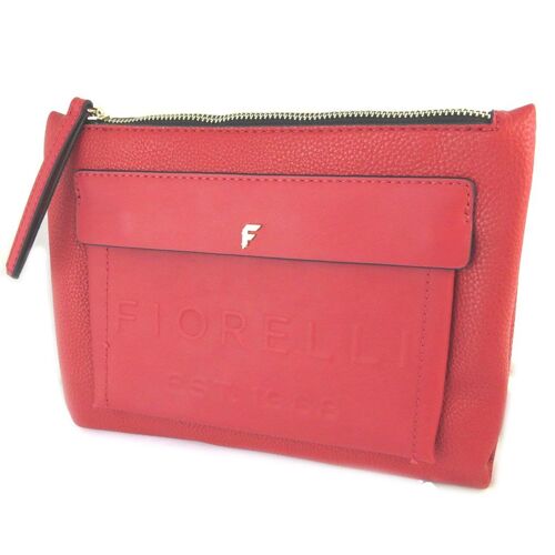 PROMOTION ! Sac pochette 'Fiorelli' rouge - 24x19x2. 5 cm