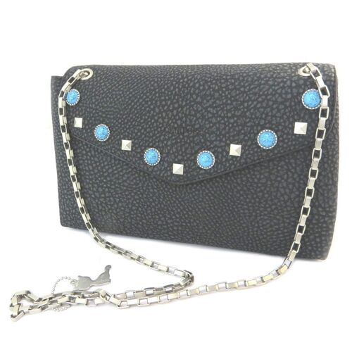 PROMOTION ! Sac pochette 'Lollipops' noir vintage - 27. 5x18x5 cm