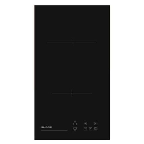 Plaque de cuisson vitrocéramique 2 plaques Sharp KH-3V19NT0K - Niche - largeur : 27 cm - profondeur : 49 cm - noir