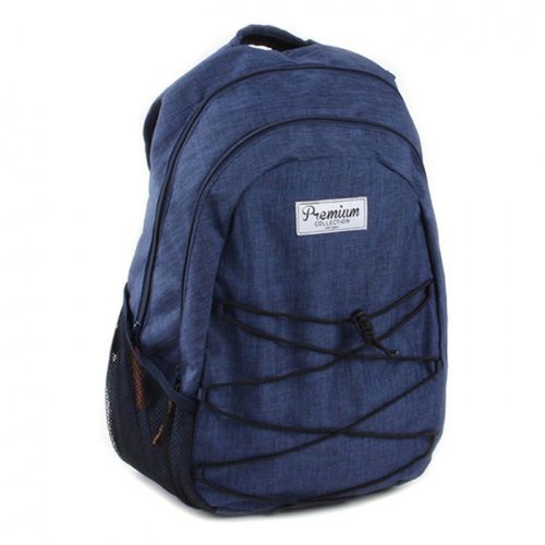 PROMOTION ! Sac à dos créateur 'Baroudeur' marine - 46x30x18 cm