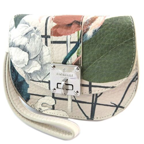 PROMOTION ! Sac pochette 'Fiorelli' beige multicolore - 13. 5x11x4. 5 cm