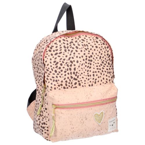 PROMOTION ! Sac à dos créateur 'Léopard' rose - 31x23x9 cm